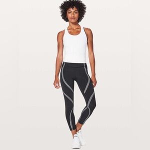🍋Lululemon🍋 Wild Twist 7/8 Tight *25" Black / Heathered Black, Size 4